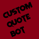 Custom Quote Bot Discord Bot Logo