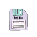 Hard Disk Discord Bot Logo