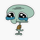 Crying Squidward Discord Bot Logo
