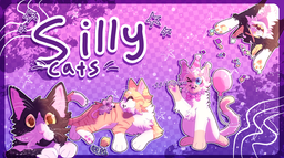 cat piss aka' /sillycats 𖾕𖾝꙼ᩚ𛲕𖾟 Discord Server Banner