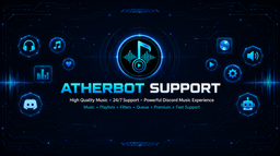 AtherBot Support Discord Server Banner