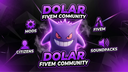 ・𝘿𝙤𝙡𝙖𝙧 𝙁𝙞𝙫𝙚𝙈 𝘾𝙤𝙢𝙢𝙪𝙣𝙞𝙩𝙮 | +49K Discord Server Banner