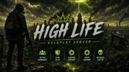 𝑯𝒊𝒈𝒉-𝒍𝒊𝒇𝒆 𝑹𝑷 Discord Server Banner