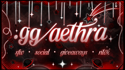 ⋅ aethra ⟡ ݁ . nitro ⋅ active ⋅ anime ⋅ comics ⋅ games ⋅ Discord Server Banner