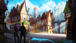 Blue and Queenie's Town Discord Server Banner