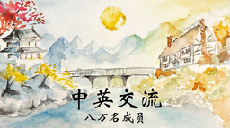 中英交流 Chinese-English Language Exchange Discord Server Banner
