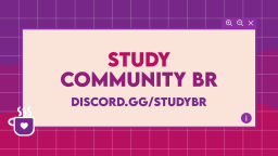 study community 🇧🇷 Discord Server Banner