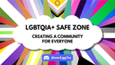 LGBTQIA+ Safe Zone Discord Server Banner