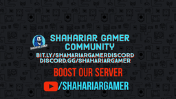 Shahariar Gamer Community Discord Server Banner