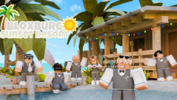 Bloxburg Sunset Resorts Discord Server Banner