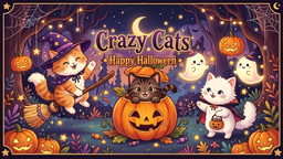 ✧-- ੈ♥Crazy Cats♥ੈ -- ✧ Discord Server Banner