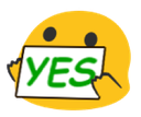 Blob_Yes_sign emoji