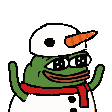 pepexmassnowmandance emoji