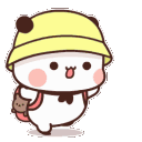 PandaYellowRun emoji
