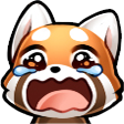 RedPandaSadCry emoji