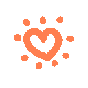 OrangeHeartExplosion emoji