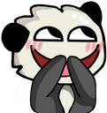 PandaLaugh_MadeBy_eY_in_monkey emoji