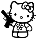 black_hello_kitty emoji