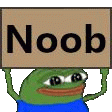 pepe_schild_Noob emoji