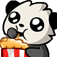 Panda_Popcorn_Animated emoji