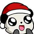 Panda_Santa_Happy emoji