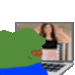 pepeGetsCaughtWatchingPokimane emoji