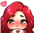 red_shy emoji