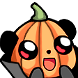 panda_pumpkin_head emoji