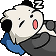 PandaSleepyAnimated emoji