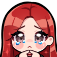 Red_hair_brown_eyes_light_uwu_11 emoji