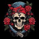 Red Rose Pirates Discord Server Logo
