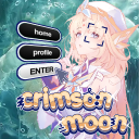 ೀ゛ Crimson Moon 🌊 ◞ Discord Server Logo