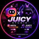 🎵 JUICY MUSIC × 📈 INSTA COUNTER Discord Server Logo