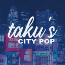 Taku's City-Pop 【80's J-Pop】 Discord Server Logo
